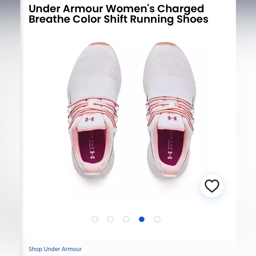 Under Armour Charged Breathe Running Shoes - Picture 3 of 10